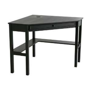  SEI Corner Computer Desk, Black HO6643: Furniture & Decor