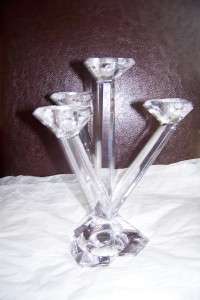 Villeroy & Boch Crystal Candlestick Candle Holder, 4 Arms, 9H  