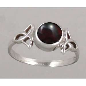   Celtic Knot Ring Featuring a Beautiful Bloodstone Gemstone Jewelry