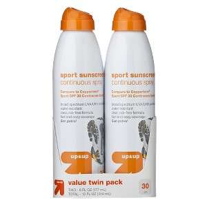   Site   up & up? 2 pk. Continuous Spray SPF 30 Sport Sunscreen 6 oz