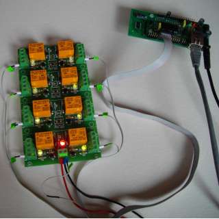 Ethernet Relay controller module   WEB server IP and Serial RS232 