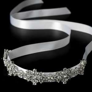  Ribbon Vintage Crystal Bridal Headband Jewelry