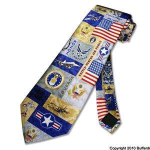 NEW USA ARMY NECKTIE AMERICAN AIR FORCE UNITED STATES  