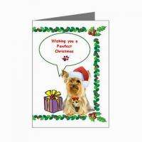   TERRIER DOG UNIQUE PICTURE GIFT CHRISTMAS XMAS GREETING CARD CARDS NEW