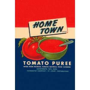  Home Town Brand Tomato Puree 24X36 Giclee Paper