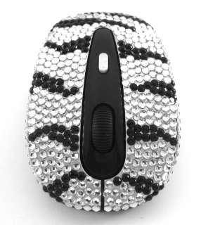 Zebra Crystal Computer Set Keyboard + Wireless Mouse  