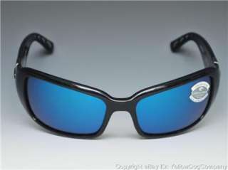 Costa Del Mar GATUN Polarized Sunglasses Black 580 Blue Mirror GLASS 