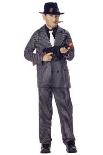 Boys Mafia Gangster Pinstriped Child Zoot Suit Costume  
