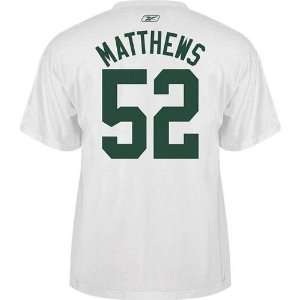  Green Bay Packers Clay Matthews #52 Football Name & Number 