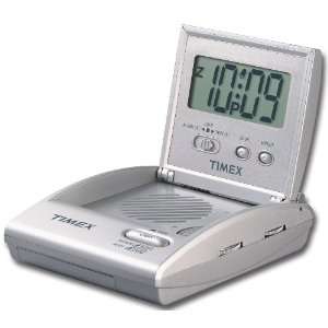   Timex T315SX Travel Alarm Clock Radio (Silver) Electronics