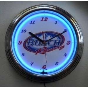  Busch Racing Neon Clock 