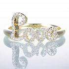 14K 0.43CT WHITE GOLD DIAMOND FLAT HEART PAVE FASHION RING items in 