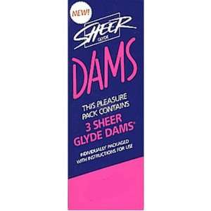  Glyde Usa Sheer Dental Dams, Creme/Vanilla Health 