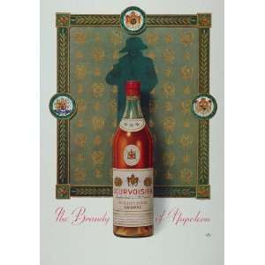 1948 ORIG. French Ad Courvoisier Brandy Cognac Napoleon 