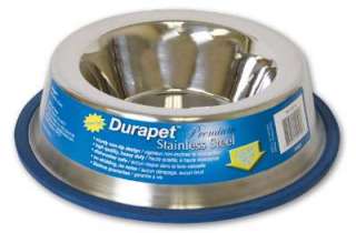 OurPet Durapet No Tip Dog Bowl Stainless Steel Large 780824101953 