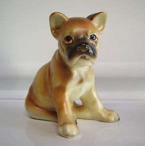 Delightful Boxer Puppy Fine Vintage Dog Figurine Japan  