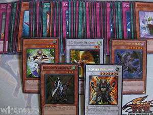   Yugioh Mixed Cards Lot with Rares and Holos *No Doubles* Yu Gi Oh Deck