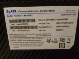   PK5000Z Qwest / Centurylink Wireless DSL Modem Router NICE  