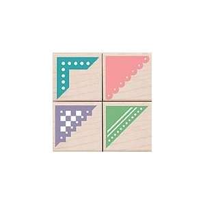  Decorative Corners Wood Mounted Rubber Stamp Set (LL110 