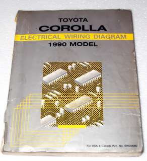   COROLLA DLX LE SR5 GTS Electrical Wiring Diagram Shop Manual  