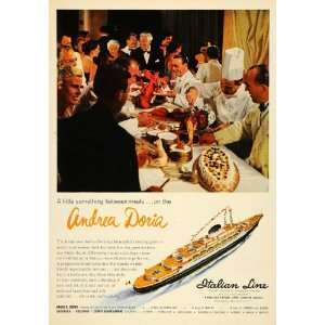   Line Cruise Ship Andrea Doria   Original Print Ad
