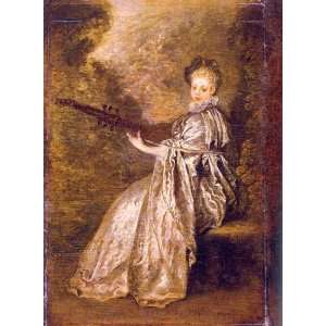  Hand Made Oil Reproduction   Jean Antoine Watteau   24 x 
