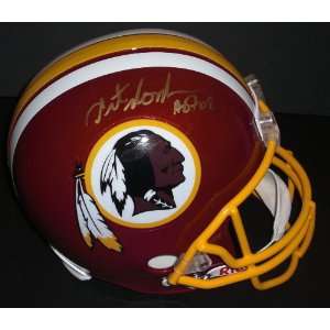 Art Monk Autographed Washington Redskins Full Size Helmet with HOF 08 