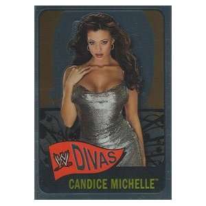 WWE Diva Candice Michelle 2006 Topps Heritage Chrome Wrestling Trading 