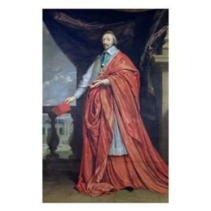Portrait of Armand Jean Du Plessis, Cardinal Richelieu Art Giclee 