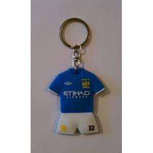  Manchester City FC Carlos Tevez #32 Home Jersey Keychain 