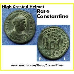 RARE Constantine the Great. High Crested Helmet. TWO WINGED VICTORIES 