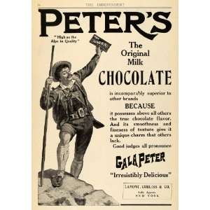   Ad Peters Galapeter Milk Chocolate Lamont Corliss   Original Print Ad