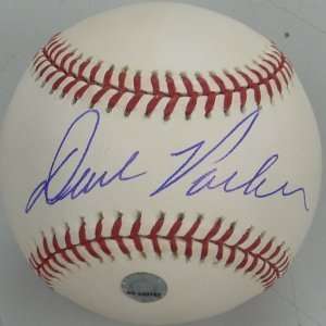 Dave Parker Autographed Baseball   Official Major League Hologram
