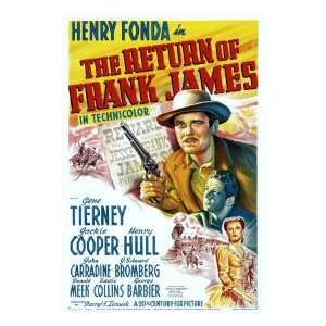  The Return of Frank James, Henry Fonda, 1940 Premium 