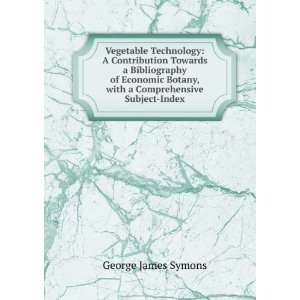   Comprehensive Subject Index George James Symons  Books