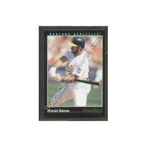 Pinnacle 1993 Regular #111 Harold Baines, Oakland Athletics Baseball 