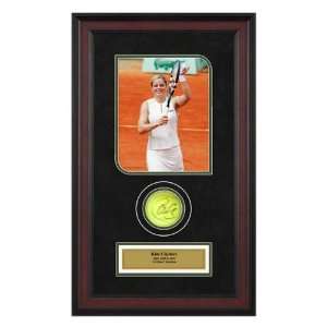 Kim Clijsters French Open Framed Autographed Tennis Ball 