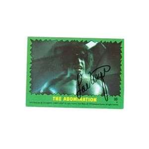  Lou Ferrigno autographed trading card Incredible Hulk 