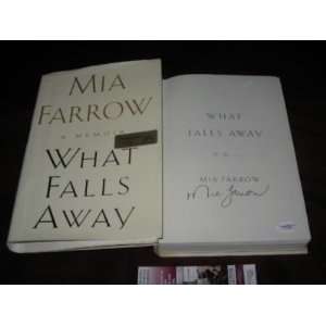 Mia Farrow What Falls Away Jsa/coa Signed Book   Sports Memorabilia