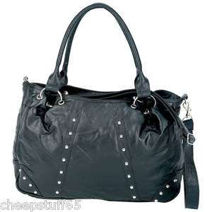 Embassy™ Solid Genuine Lambskin Leather Purse / Handbag   Shoulder 