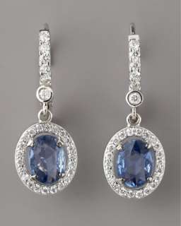 Petite Sapphire & Diamond Earrings