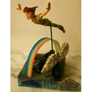  Peter Pan Flying Over Rainbow Figurine By Jim Shore
