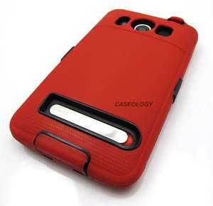 RED IMPACT PHONE COVER HARD CASE SPRINT HTC EVO 4G  