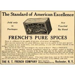  1907 Ad R. T. French Cinnamon Pure Spices Extracts NY 