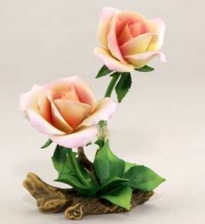 ANDREA BY SADEK APRICOT/PINK TEA ROSE FLOWER, NIB  