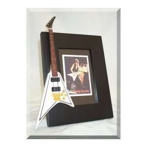  RANDY RHOADS Miniature Guitar Photo Frame Jackson Musical 