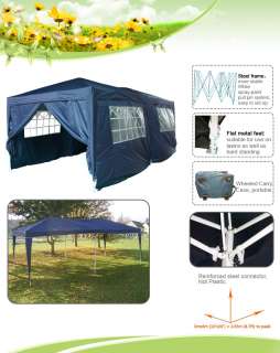 10x20 EZ Pop Up Party Tent Gazebo Canopy Marquee +Walls  