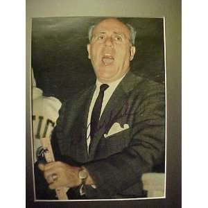 Red Auerbach Boston Celtics Autographed 11 X 14 Professionally Matted 