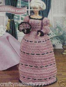 Victorian Gown Fashion Doll Crochet Pattern  