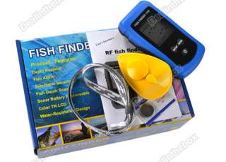 Fish Finder Portable Sonar LCD FishFinder Alarm Wireless With 